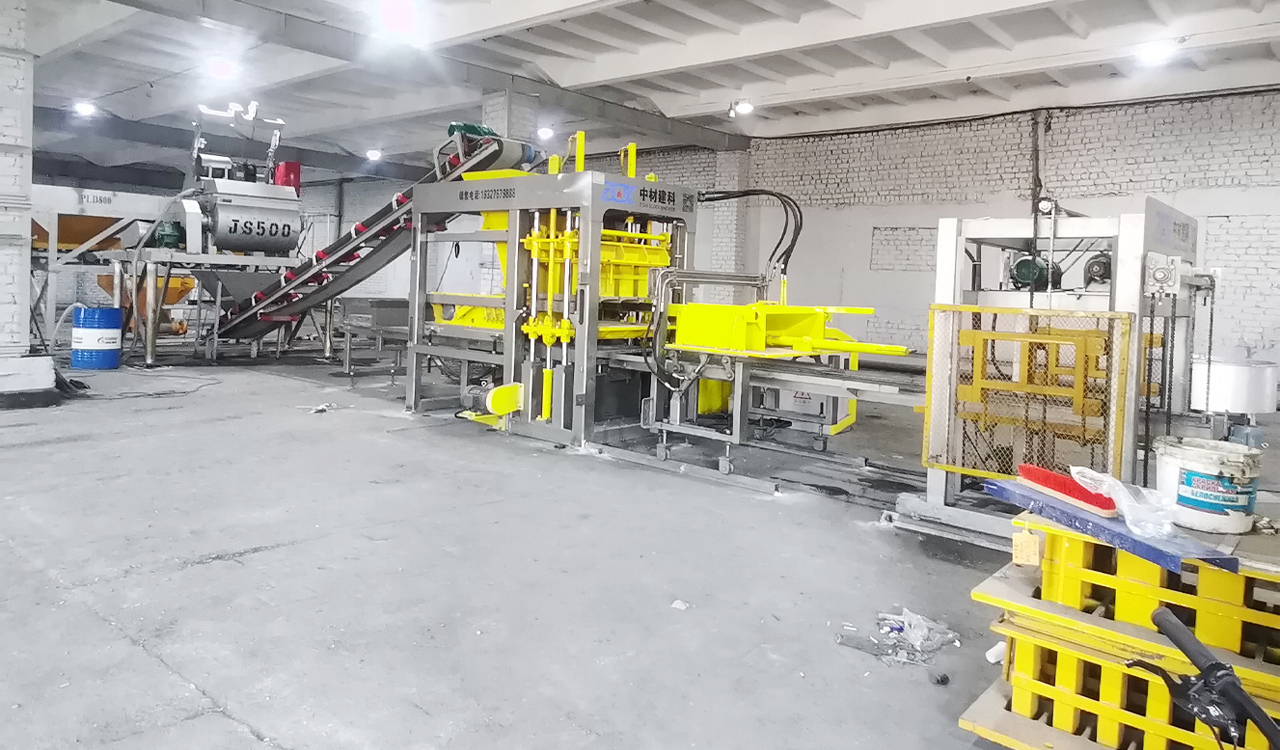 concrete block making machine