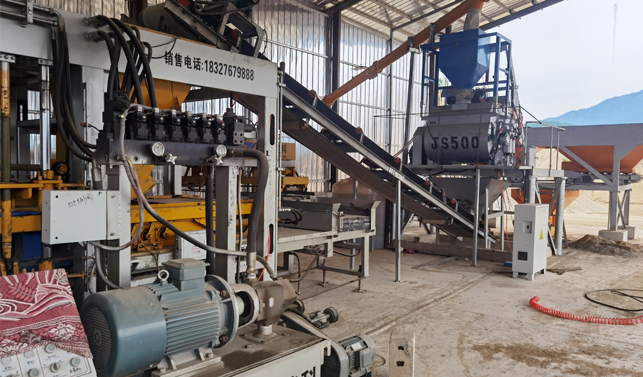automatic block production line