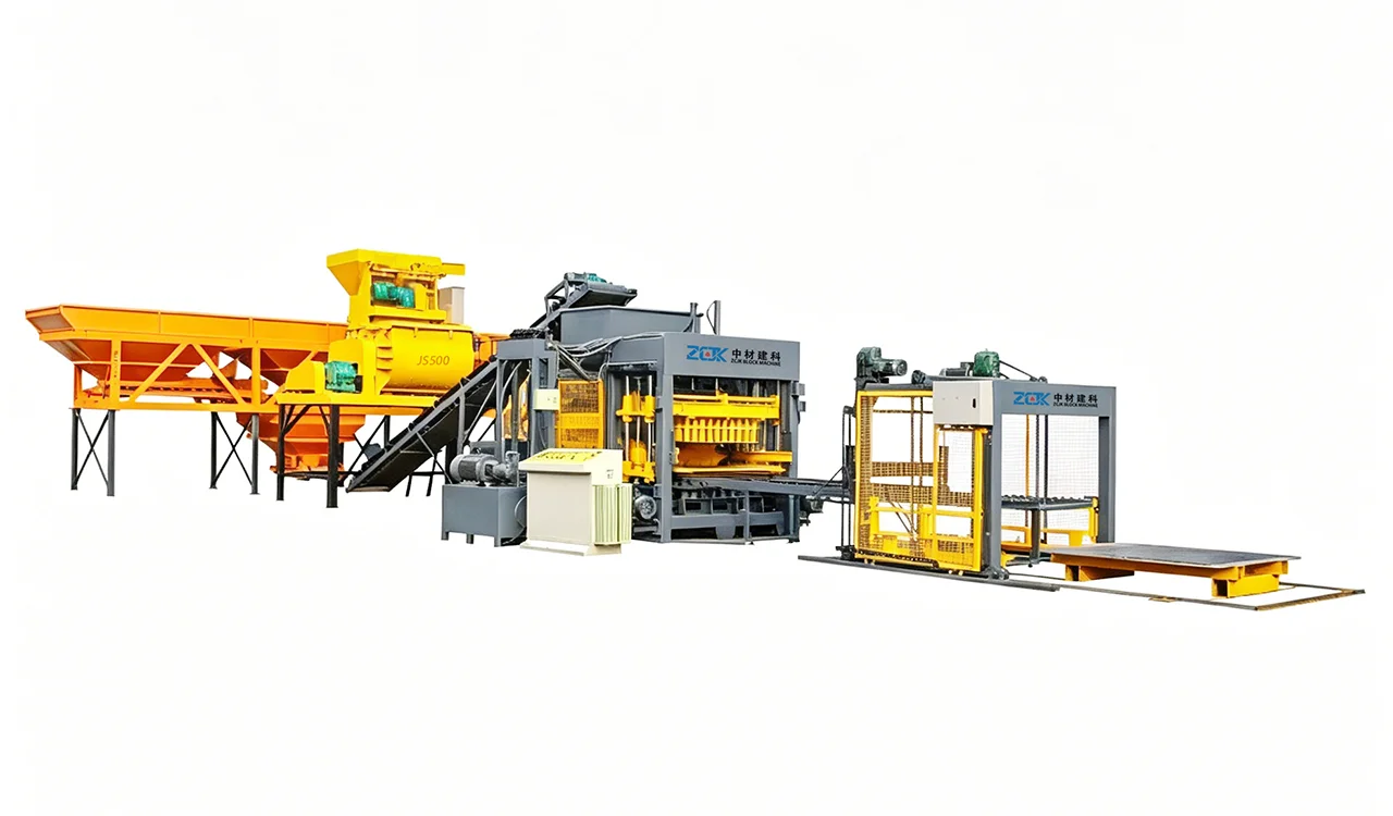 QTY12-15 block machine produce line (1)