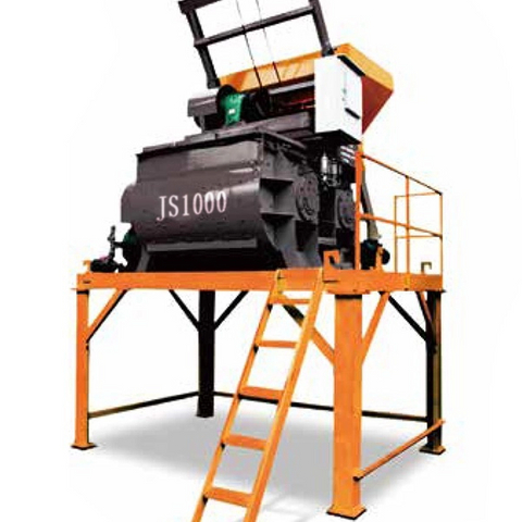 JS1000 Series Twin-Shaft Forced Concrete Mixer 
